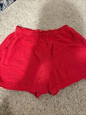GAP Bright Red Elastic Waist Girls' Shorts XXL